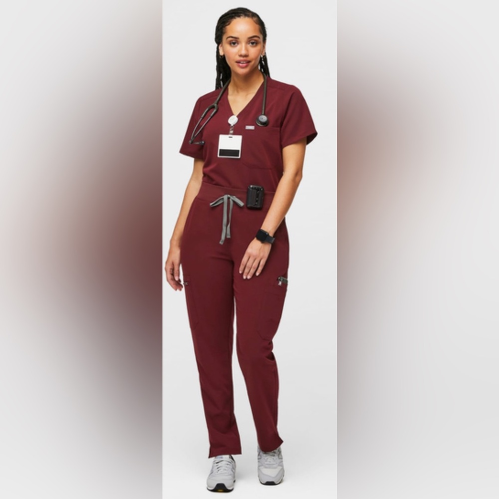 High Waisted Yola Skinny Scrub Pants